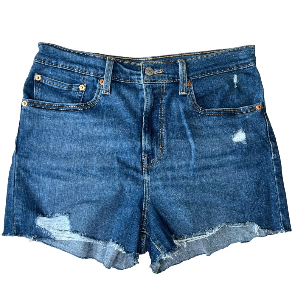 LEVI’s Size 30 High Rise Shorts Denim Shorts Blue